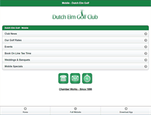 Tablet Screenshot of dutchelmgolf.com